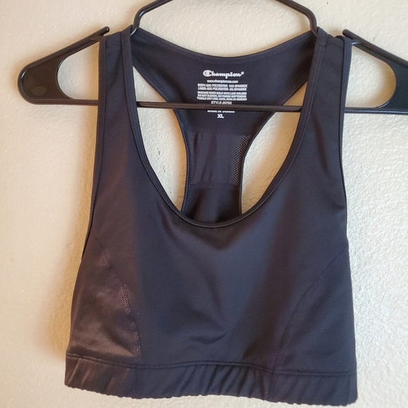 Champion Black Jogbra Performance Sports Bra XL - Picture 2 of 4